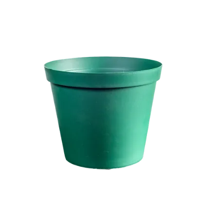 Picture of ROUND PLASTIC GREEN PLANT POT - VARIOUS SIZES