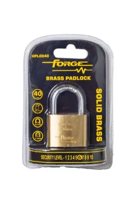 Picture of FORGE BRASS PADLOCK - VARIOUS THICKNESS 