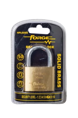 Picture of FORGE BRASS PADLOCK - VARIOUS THICKNESS 