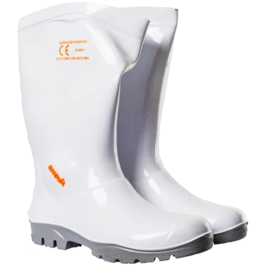 Picture of GUMBOOT SHOVA WHITE / GREY - ALL SIZES