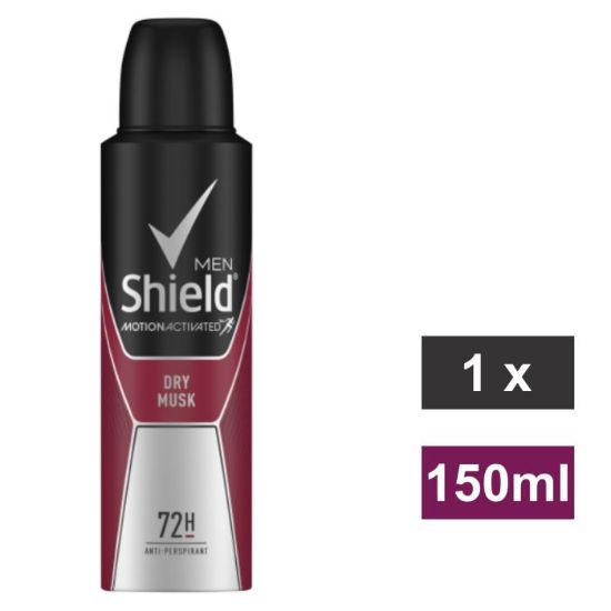 Picture of SHIELD MEN DEODORANT SPRAY - DRY MUSK 150ml