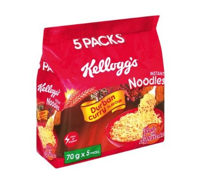 Picture of KELLOGG'S 2 MINUTE NOODLES 5 PACK - DURBAN CURRY 5x70g