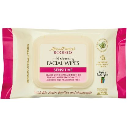 Picture of ROOIBOS FACIAL WIPES - MILD CLEANSING SENSITIVE 1x25