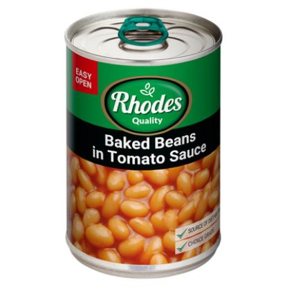 Picture of RHODES BAKED BEANS IN TOMATO SAUCE 410g
