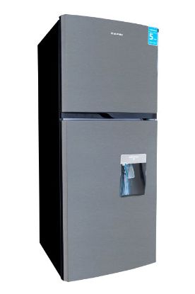 Picture of CAPRI TOP FREEZER / BOTTOM FRIDGE WITH WATER DISPENSER METALLIC 340L