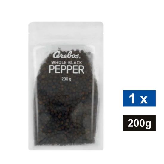 Picture of CEREBOS WHOLE BLACK PEPPERCORNS - REFILL BAG  200g