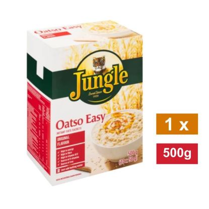Picture of JUNGLE OATSO EASY ORIGINAL FLAVOURED INSTANT OATS SATCHETS 500g