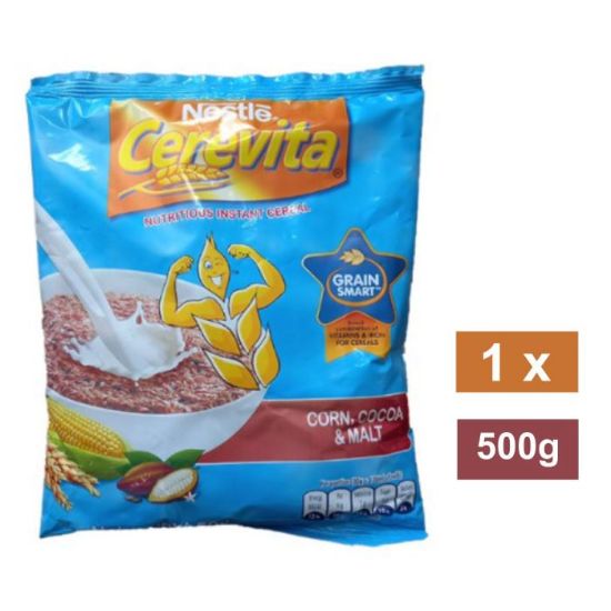 Picture of NESTLE CEREVITA CORN COCOA & MALT INSTANT CEREAL SACHET 500g 