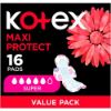 Picture of KOTEX DESIGNER MAXI PROTECT SUPER  PADS 16's 