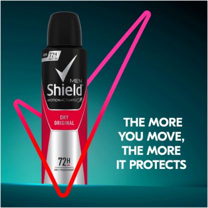 Picture of SHIELD MEN DEODORANT SPRAY - DRY ORIGINAL 150ml
