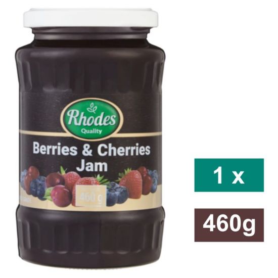 Picture of RHODES BERRIES & CHERRIES JAM (GLASS) 460g