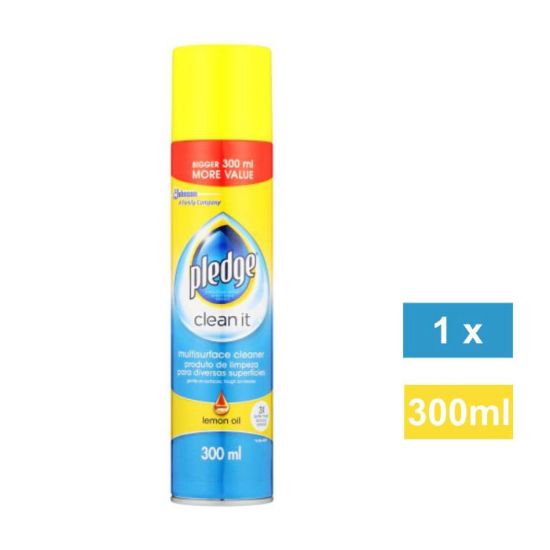Picture of PLEDGE LEMON OIL MULTI-SURFACE CLEANER 300ml 