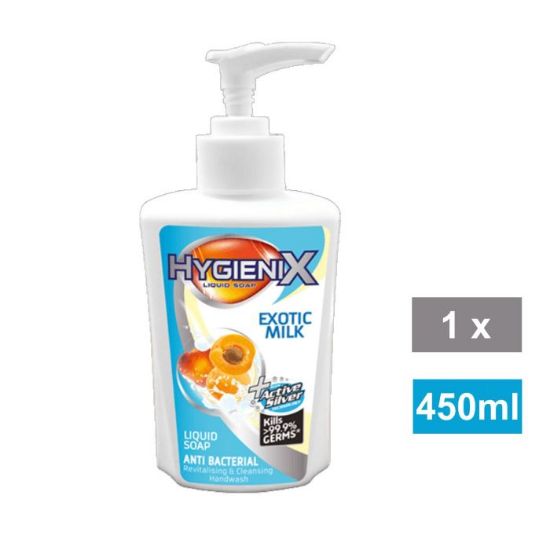 Picture of HYGIENIX EXOTIC MILK LIQUID HAND SOAP 450ml 