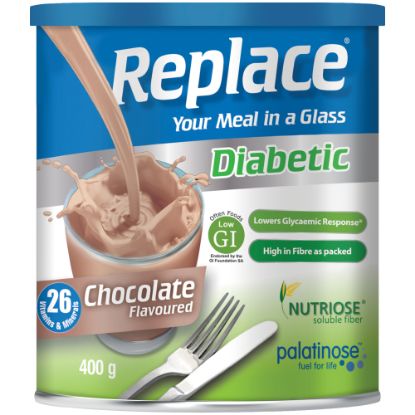Picture of REPLACE  DIABETIC MEAL REPLACEMENT - CHOCOLATE 400g