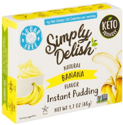 Picture of SIMPLY DELISH SUGAR FREE BANANA INSTANT PUDDING MIX 48g 
