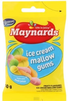 Picture of BEACON MAYNARDS MINI ICE CREAM MALLOW GUMS 75g