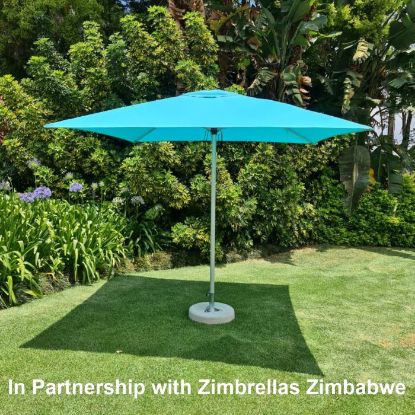 Picture of ZIMBRELLAS CENTRE POLE SQUARE 2.5 METRE GARDEN UMBRELLA