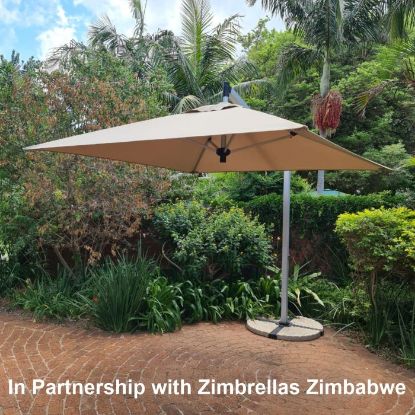 Picture of ZIMBRELLAS CANTILEVER SQUARE 2.5 METRE GARDEN UMBRELLA