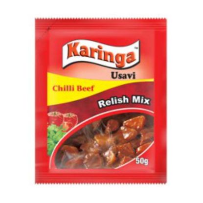 Picture of KARINGA USAVI MIX CHILLI BEEF FLAVOUR RELISH MIX 50g