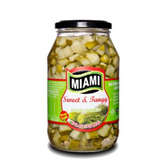 Picture of MIAMI DICED SWEET & TANGY GHERKINS  760g