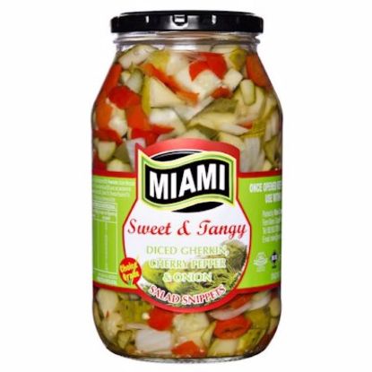Picture of MIAMI DICED GHERKINS WITH CHERRY PEPPERS & ONION 760g