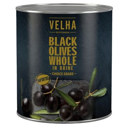 Picture of VELHA BLACK OLIVES - SLICED 3KG