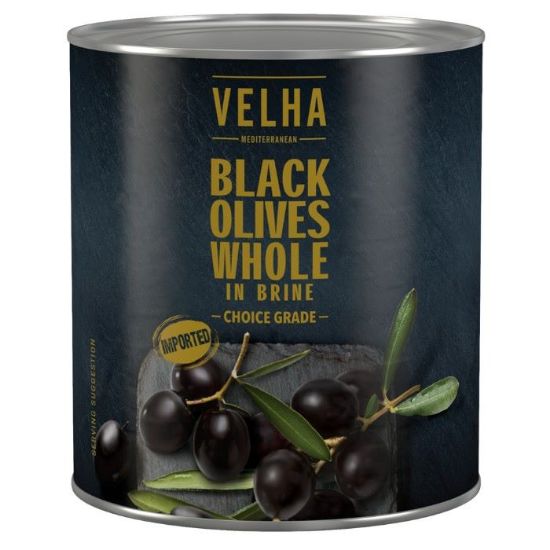 Picture of VELHA BLACK OLIVES - SLICED 3KG