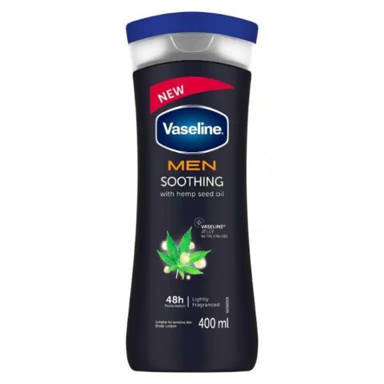 Picture of VASELINE MEN SOOTHING BODY LOTION WITH HEMP SEED OIL 400ml