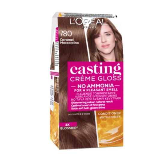 Picture of L'OREAL PARIS CASTING CRÈME GLOSS NO. 780 CARAMEL MOCCACINO HAIR COLOUR DYE 242g  