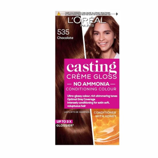 Picture of L'OREAL PARIS CASTING CRÈME GLOSS NO. 535 CHOCOLATE HAIR COLOUR DYE 242g