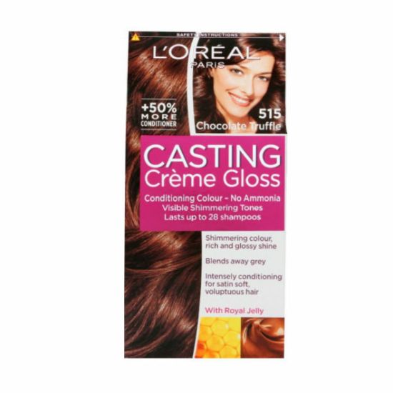Picture of L'OREAL PARIS CASTING CRÈME GLOSS NO. 515 CHOCOLATE TRUFFLE HAIR COLOUR DYE 242g 