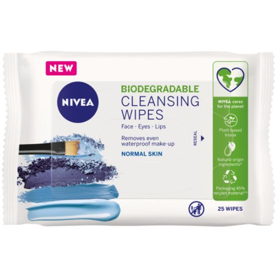 Picture of NIVEA 3-IN-1 REFRESHING FACIAL CLEANSING WIPES 25's