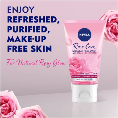 Picture of NIVEA  FACE CARE MICELLAR WASH GEL WITH ORGANIC ROSE WATER 150ml
