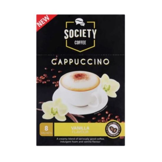 Picture of SOCIETY COFFEE VANILLA CAPPUCCINO SATCHETS 8x20g 