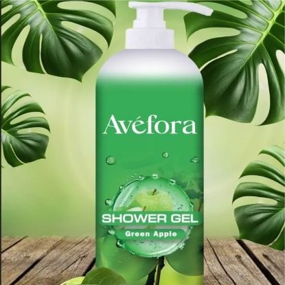 Picture of AVEFORA SHOWER GEL - GREEN APPLE 1L