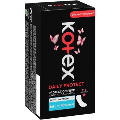 Picture of KOTEX  DAILY PROTECT  SCENTED PANTYLINERS 40's 