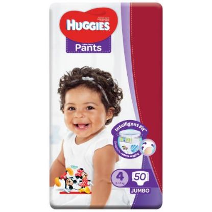 Picture of HUGGIES PANTS JUMBO PACK SIZE 4, 1x50
