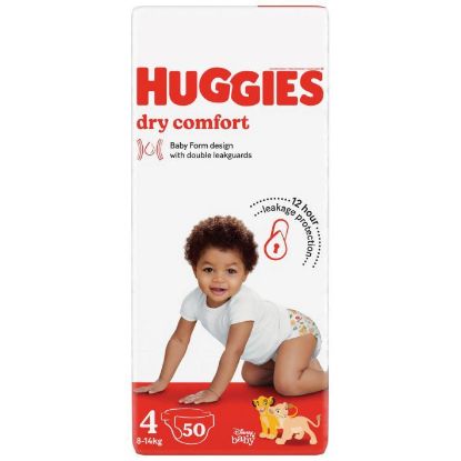 Picture of HUGGIES DRY COMFORT NAPPIES - SIZE 4, 1x50