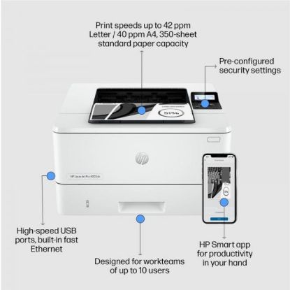 Picture of HP LaserJet Pro 4003dn Printer