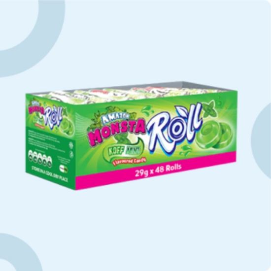 Picture of AMAZON MONSTA ROLLS - KOFFMINT 48x29g