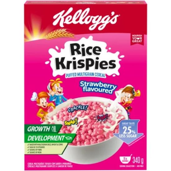 Picture of KELLOGG'S RICE KRISPIES STRAWBERRY 340g