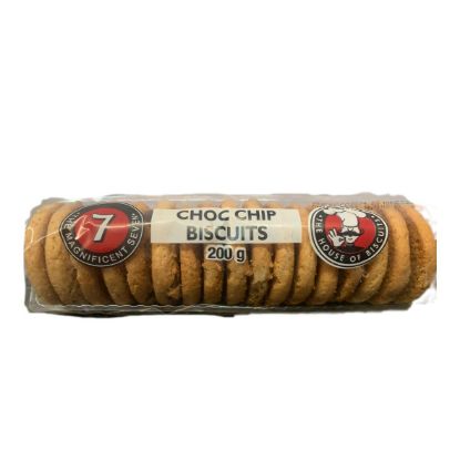 Picture of  MAGNIFICENT 7 CHOC CHIP BISCUITS 200g 