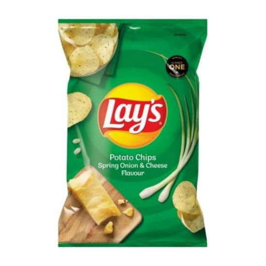Picture of LAY'S SPRING ONION & CHEESE FLAVOUR POTATO CHIPS 105g  