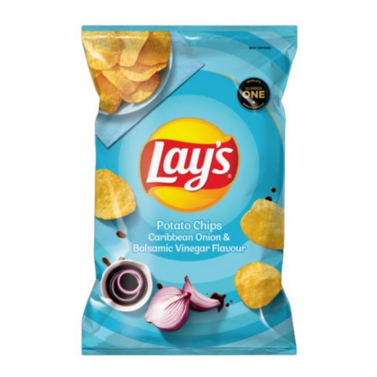 Picture of LAY'S CARIBBEAN ONION & BALSAMIC VINEGAR FLAVOUR POTATO CHIPS 105g  
