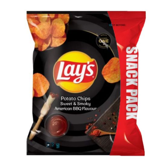 Picture of LAY'S SWEET & SMOKEY AMERICAN BBQ FLAVOURED POTATO CHIPS 23g 