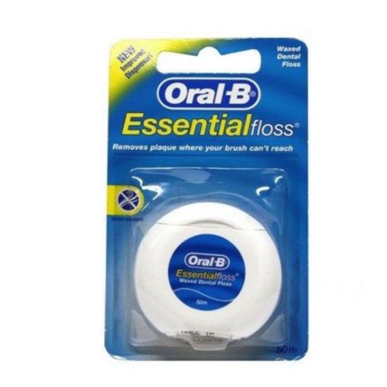 Picture of ORAL-B ESSENTIAL FLOSS WAXED DENTAL ORIGINAL FLOSS 50m 