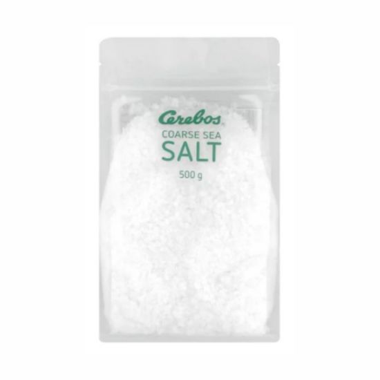 Picture of CEREBOS COARSE SEA SALT (IODATED) BAG 500g 