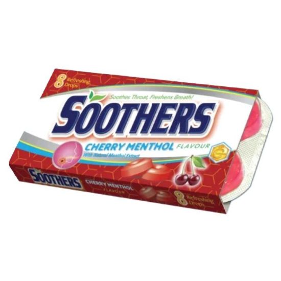 Picture of SOOTHERS CHERRY MENTHOL LOZENGES 8's