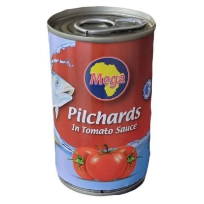 Picture of MEGA PILCHARDS IN TOMATO SAUCE 155g