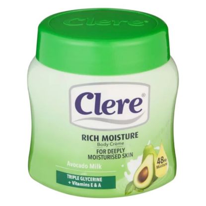Picture of CLERE AVOCADO MILK BODY CREAM 500G